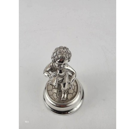 Zilveren miniatuur Jongen met Toeter