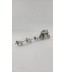 Zilveren miniatuur Gouden Koets met 6 paarden