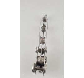 Zilveren miniatuur Gouden Koets met 6 paarden