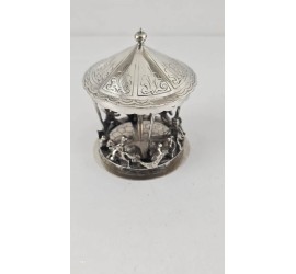 Zilveren miniatuur Draaimolen