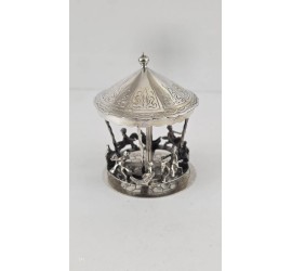 Zilveren miniatuur Draaimolen