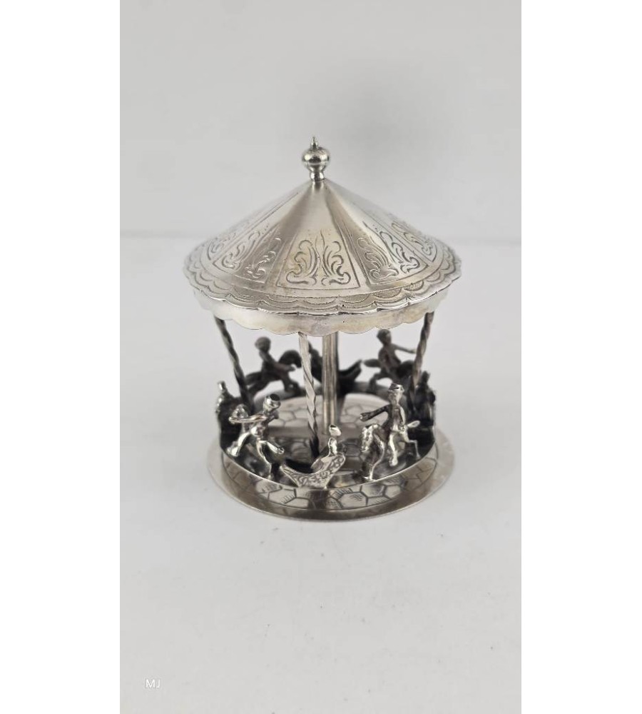 Zilveren miniatuur Draaimolen