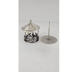 Zilveren miniatuur Draaimolen