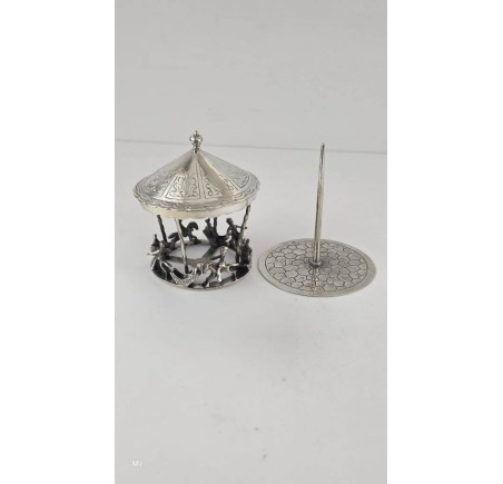 Zilveren miniatuur Draaimolen