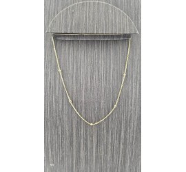 Gouden figaro collier met bolletjes