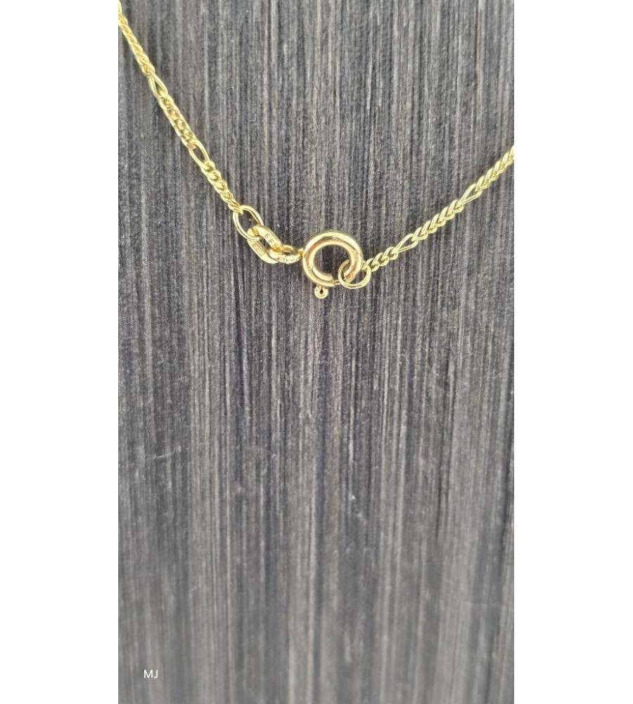 Gouden figaro collier met bolletjes