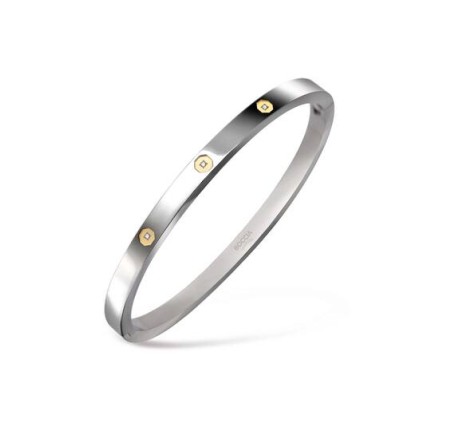 Boccia titanium armband met diamant 03074-03