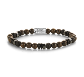 Rebel & Rose armband Brown Forest RR-60160-S