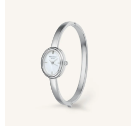 Rosefield dameshorloge Bangle Watch Oval Silver STWSSS-ST07