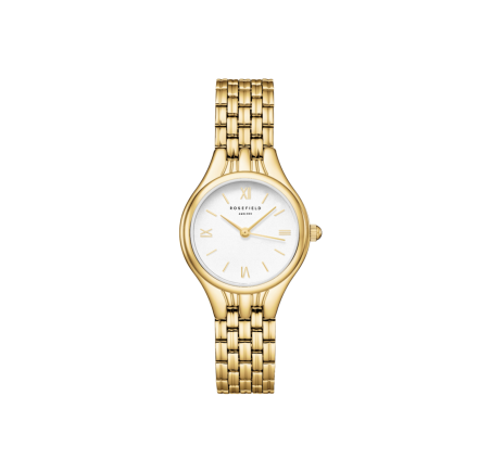 Rosefield dameshorloge Muse Withe Gold MUWGSG-MU01