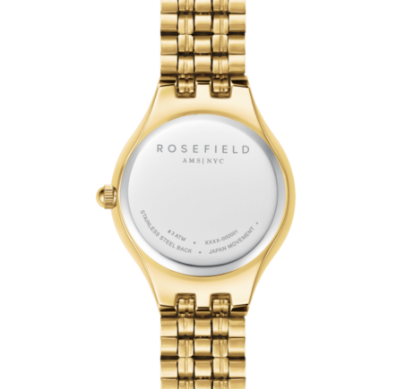 Rosefield dameshorloge Muse Withe Gold MUWGSG-MU01