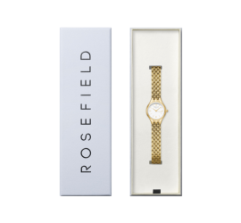 Rosefield dameshorloge Muse Withe Gold MUWGSG-MU01