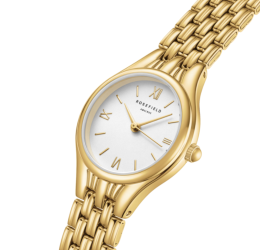 Rosefield dameshorloge Muse Withe Gold MUWGSG-MU01
