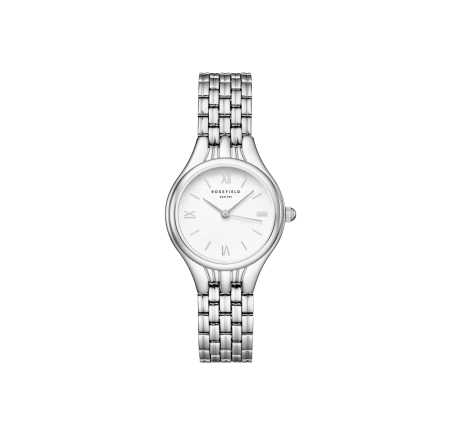 Rosefield dameshorloge Muse Withe Silver MUWSSS-MU02