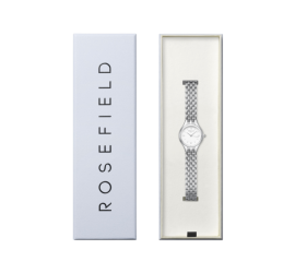 Rosefield dameshorloge Muse Withe Silver MUWSSS-MU02