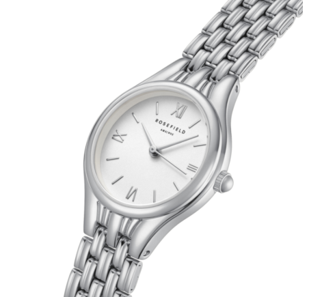 Rosefield dameshorloge Muse Withe Silver MUWSSS-MU02