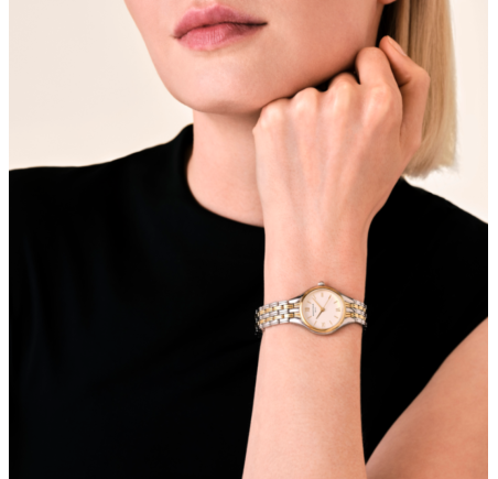 Rosefield dameshorloge Muse Withe Doutone Silver Gold MUWDSD-MU03