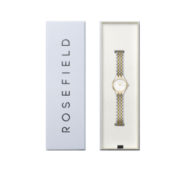 Rosefield dameshorloge Muse Withe Doutone Silver Gold MUWDSD-MU03