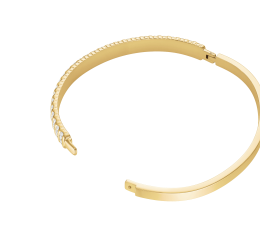 Rosefield staal vergulde slavenarmband zirkonia Striped Crystals Bangle  JBSBG-J1287