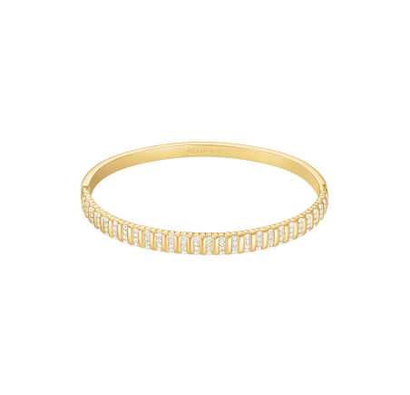 Rosefield staal vergulde slavenarmband zirkonia Striped Crystals Bangle  JBSBG-J1287