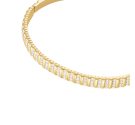 Rosefield staal vergulde slavenarmband zirkonia Striped Crystals Bangle  JBSBG-J1287