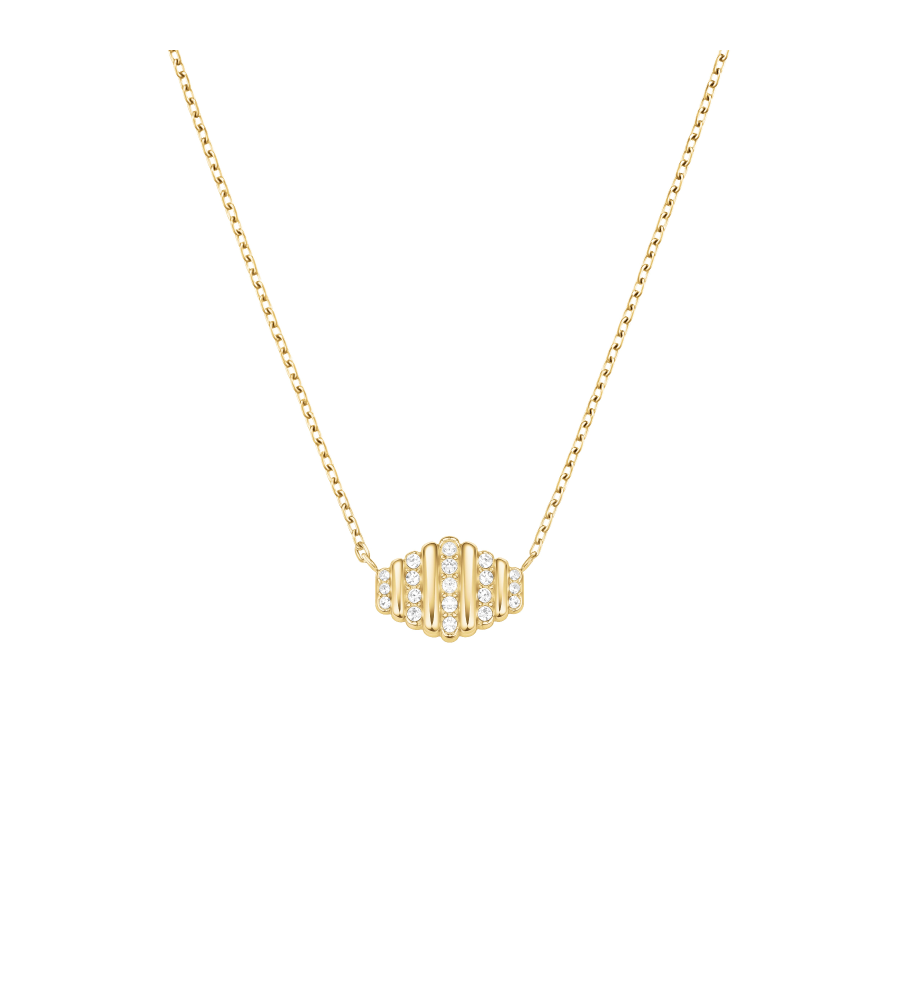 Rosefield staal verguld choker met zirkonia