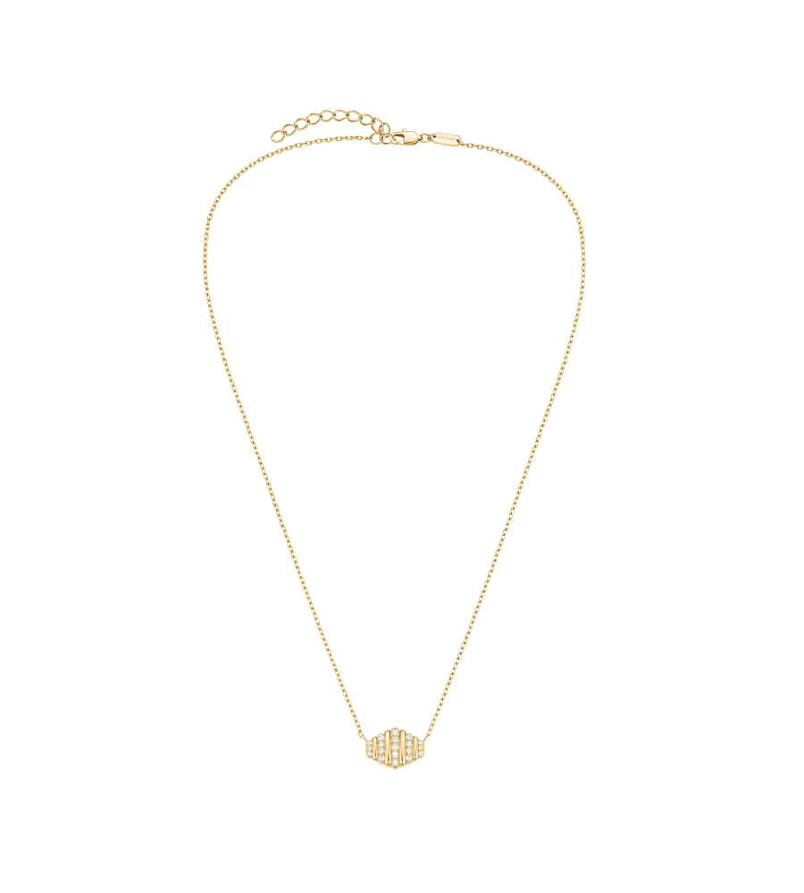 Rosefield staal verguld choker met zirkonia