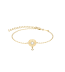 Rosefield staal vergulde slavenarmband zirkonia Diamond Star Coin Bracelet JBDCG-J1358