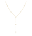 Rosefield staal verguld choker met zirkonia Diamond Star Long Necklace JNDLG-J1357