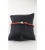 Bloedkoralen armband met gouden slot