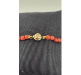 Bloedkoralen armband met gouden slot