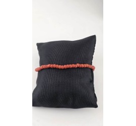 Bloedkoralen armband met gouden slot