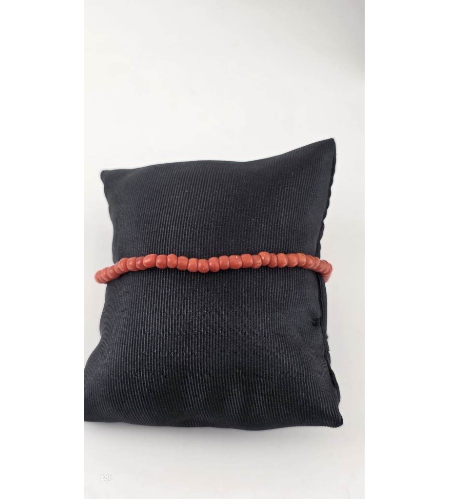 Bloedkoralen armband met gouden slot