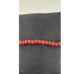 Bloedkoralen armband met gouden slot