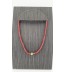 Bloedkoralen collier met gouden slot