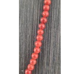 Bloedkoralen collier met gouden slot