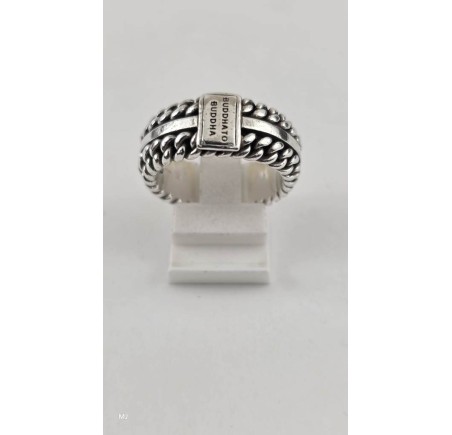 Zilveren Buddha to Buddha ring