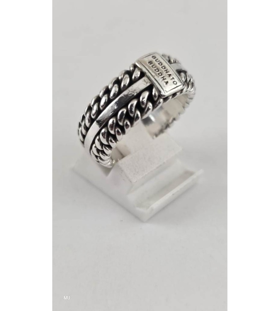 Zilveren Buddha to Buddha ring