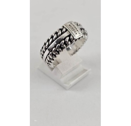 Zilveren Buddha to Buddha ring