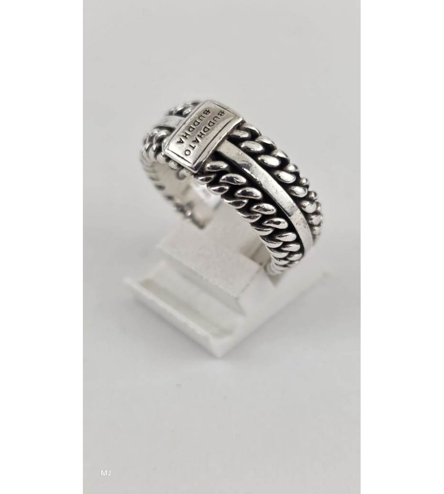 Zilveren Buddha to Buddha ring