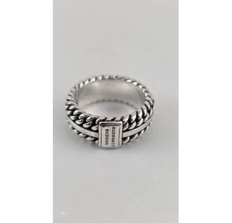 Zilveren Buddha to Buddha ring