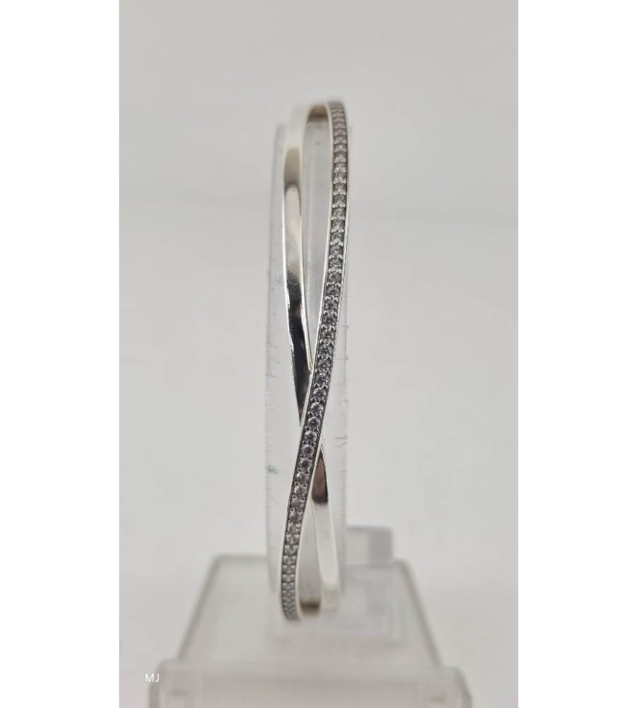 Zilveren Pandora armband met zirkonia