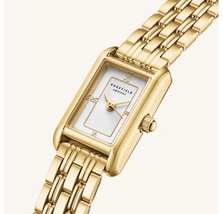Rosefield dameshorloge Mini Heirloom White Dial Gold MWGSG-M08