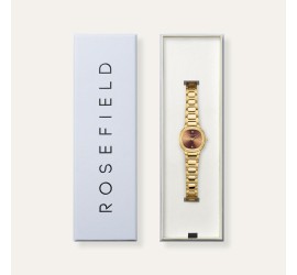 Rosefield dameshorloge Gaia XS Brown-Gold Sunray Gold ORBGSG-OR08