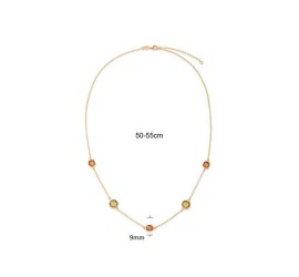 Zilveren collier verguld 102.8632.55