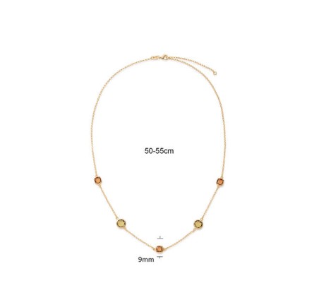 Zilveren collier verguld 102.8632.55