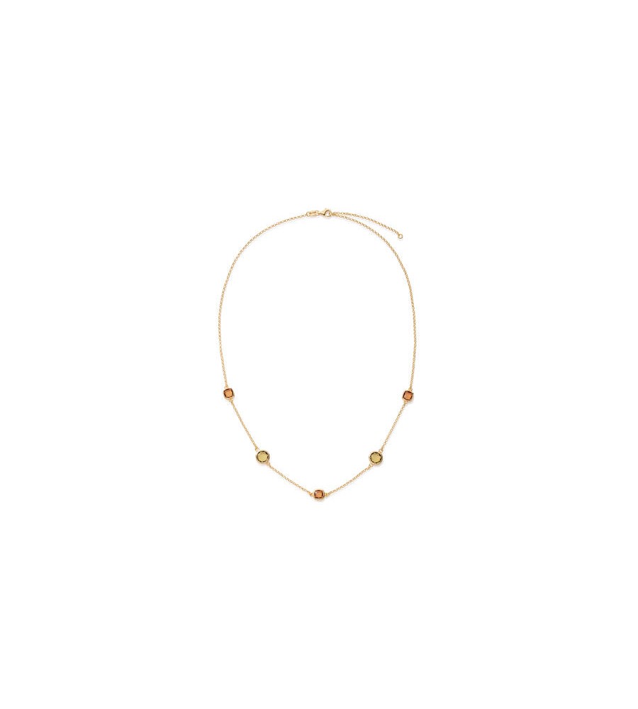 Zilveren collier verguld