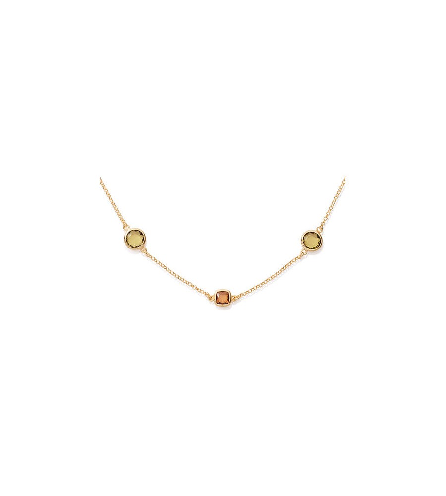 Zilveren collier verguld