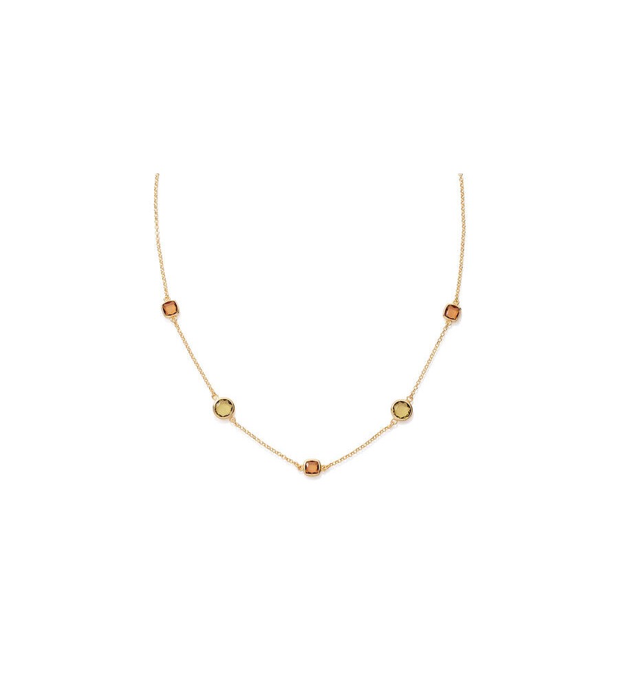 Zilveren collier verguld