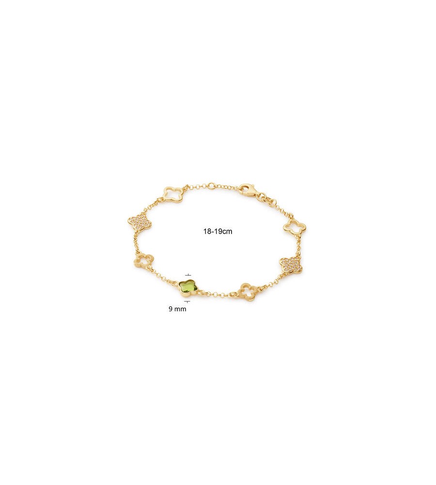 Zilveren armband verguld
